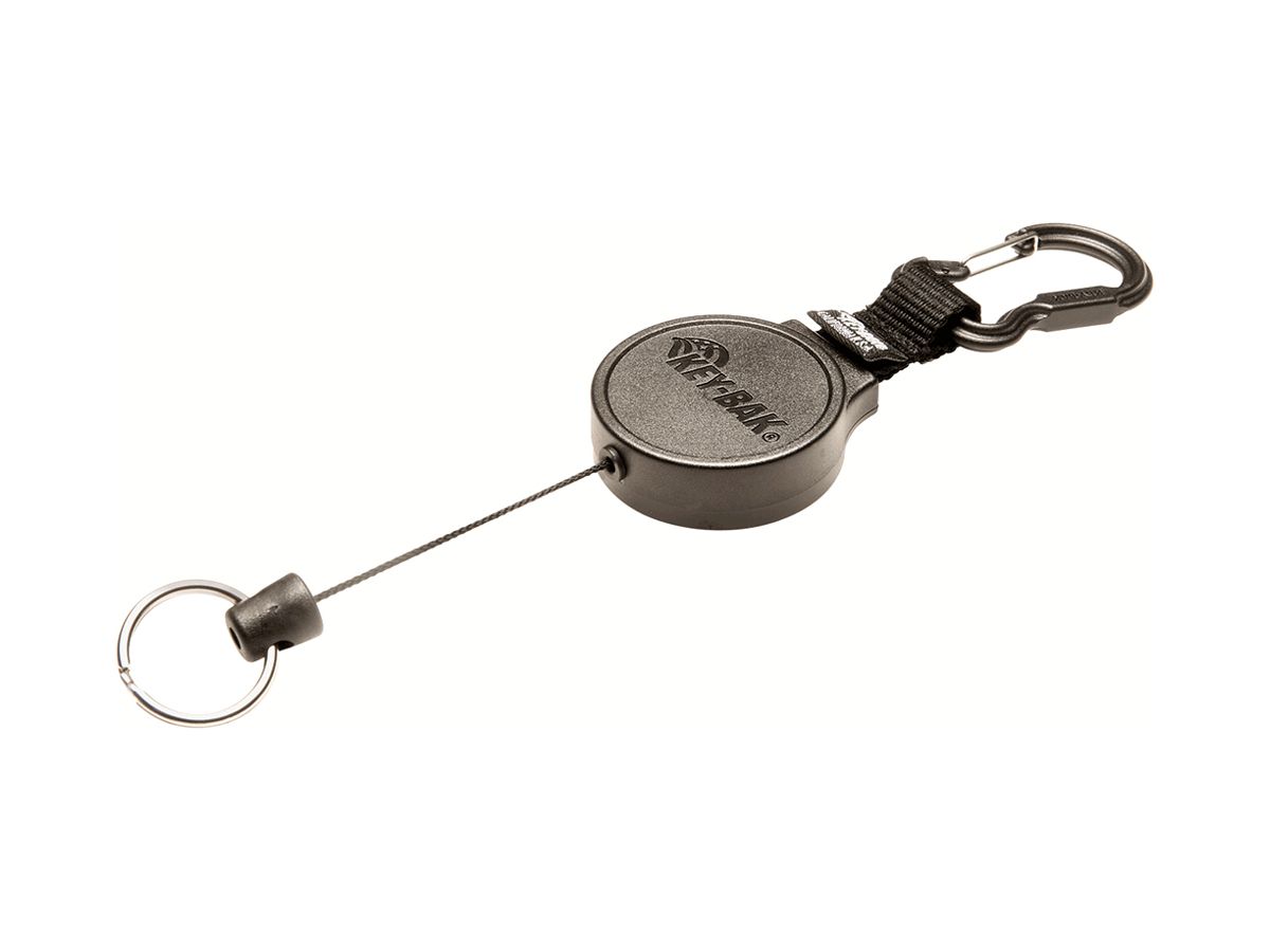 Roll-Schlüsselanhänger Key-Bak KB 6C 90cm Kunststoff schwarz