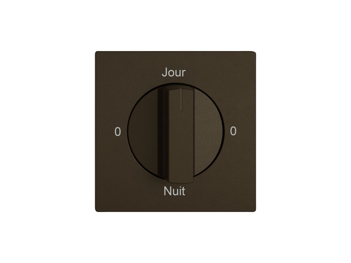 Montageset EDIZIO.liv SNAPFIX® f.Drehschalter m.Griff 0-Jour-0-Nuit br
