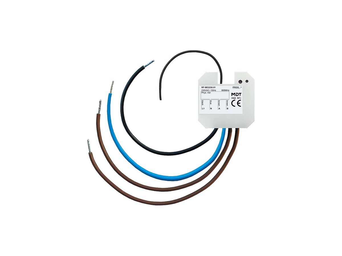 EB-Binäreingang KNX RF+ MDT RF-BE2230.01 2-Kan IN:230VAC