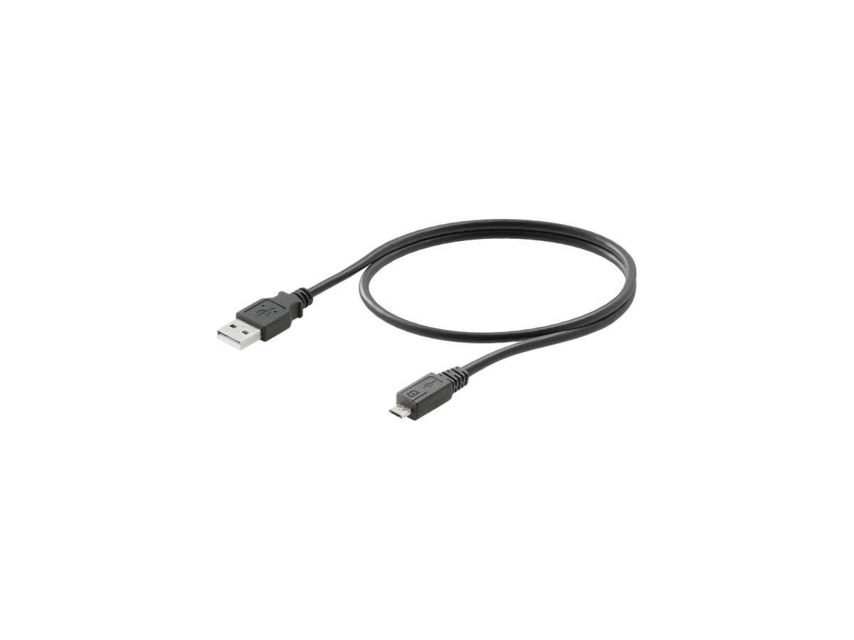 USB-Kabel Weidmüller USB A USB Micro, PVC 1.8m
