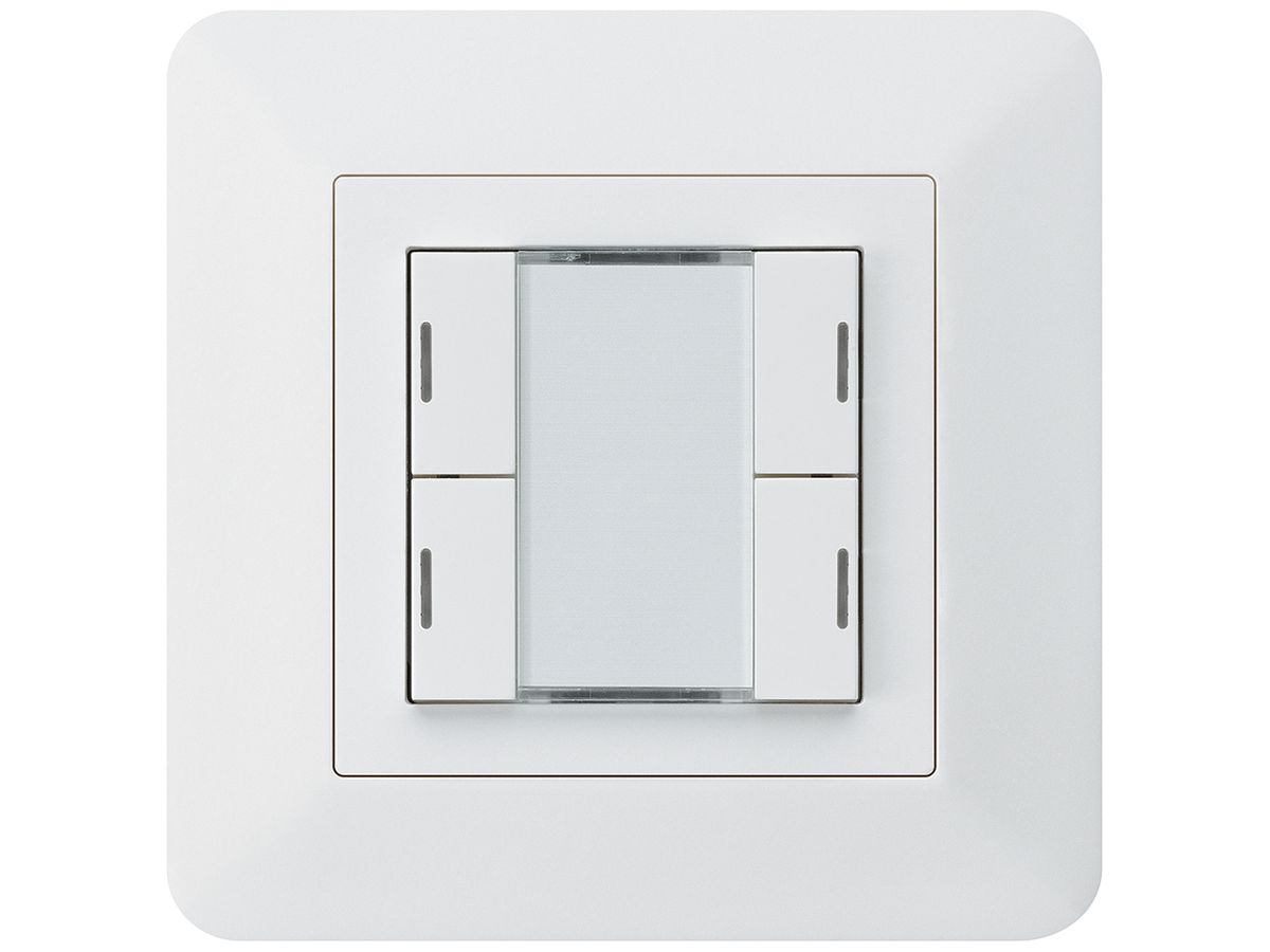 UP-Taster kallysto.trend KNX 4×RGB LED s/e-link weiss