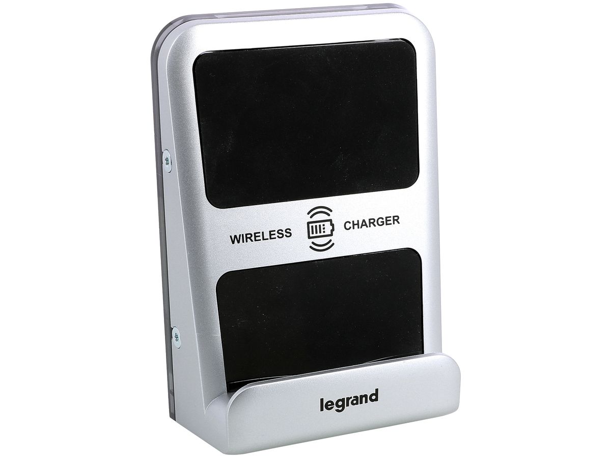 AP-Wireless Ladestation Legrand 15W IP66/IK08 grau 141×95×51mm