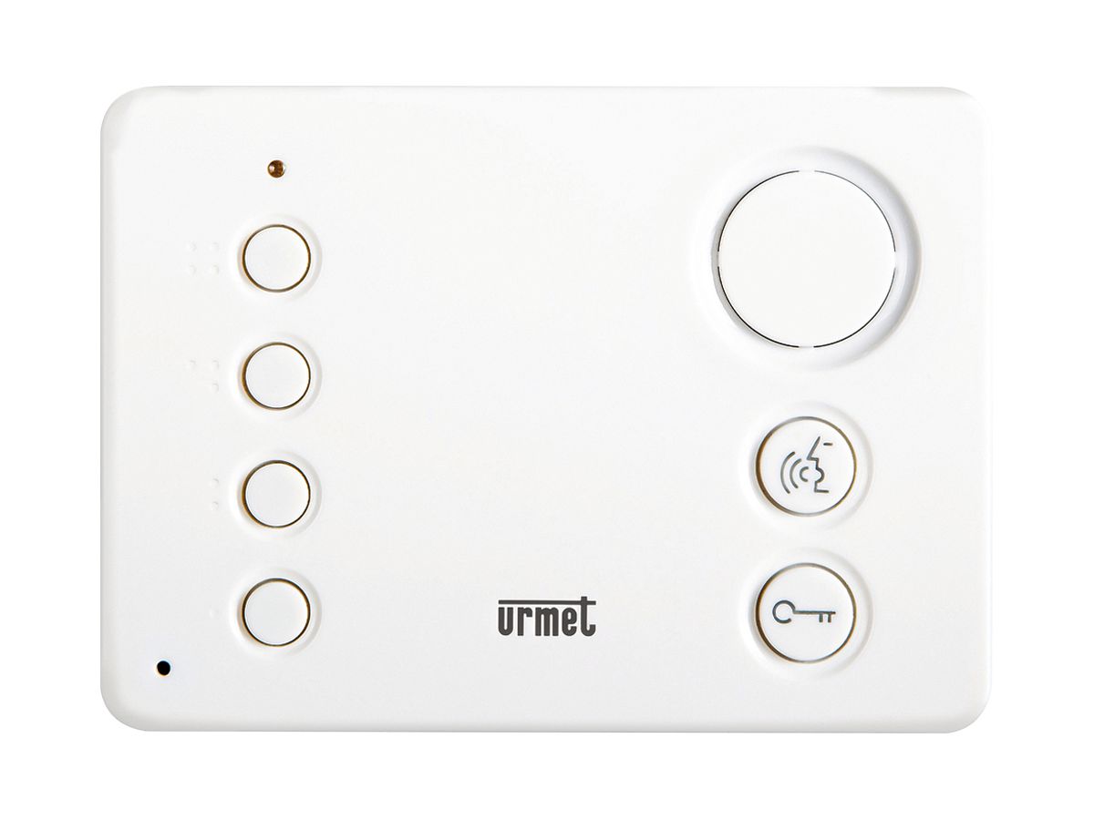 AP-Audio-Hausstation Urmet Mìro für 2VOICE Freisprechstelle 5×Taste 110×129×23mm