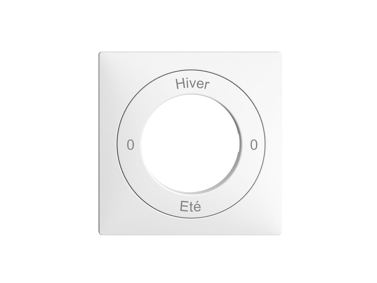 Frontset 0-Hiver-0-Eté EDIZIOdue weiss 60×60mm für Schlüsselschalter