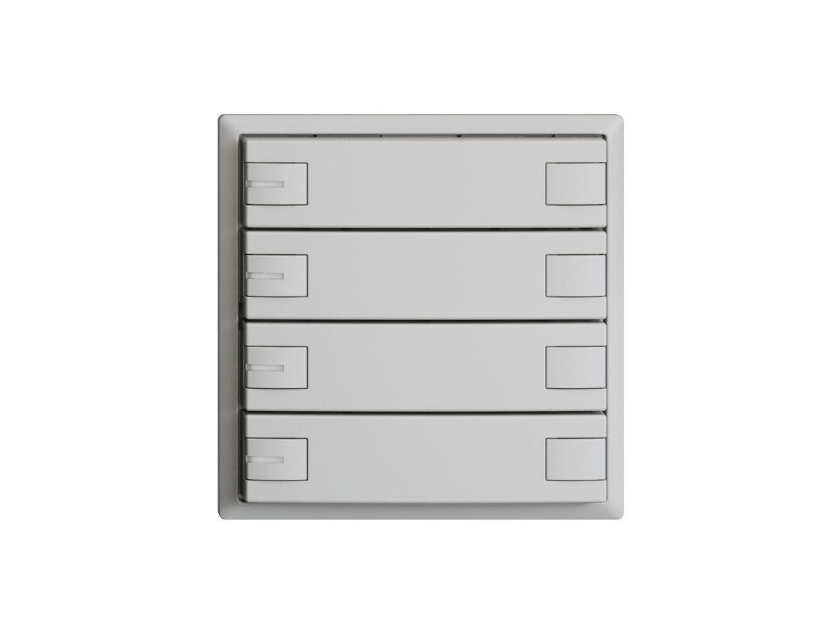 KNX-Taster RGB EDUE, 250mW, m.RGB-LED, 4×Taste, 2×Tastenb., hgu
