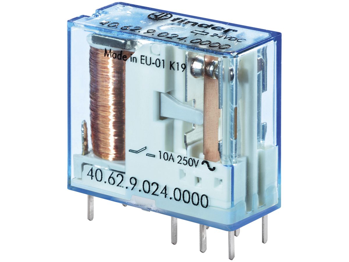 Schaltrelais Finder 40.62 2W 10A/48VDC AgSnO2 3500Ω 0.65W 5.0mm RT II