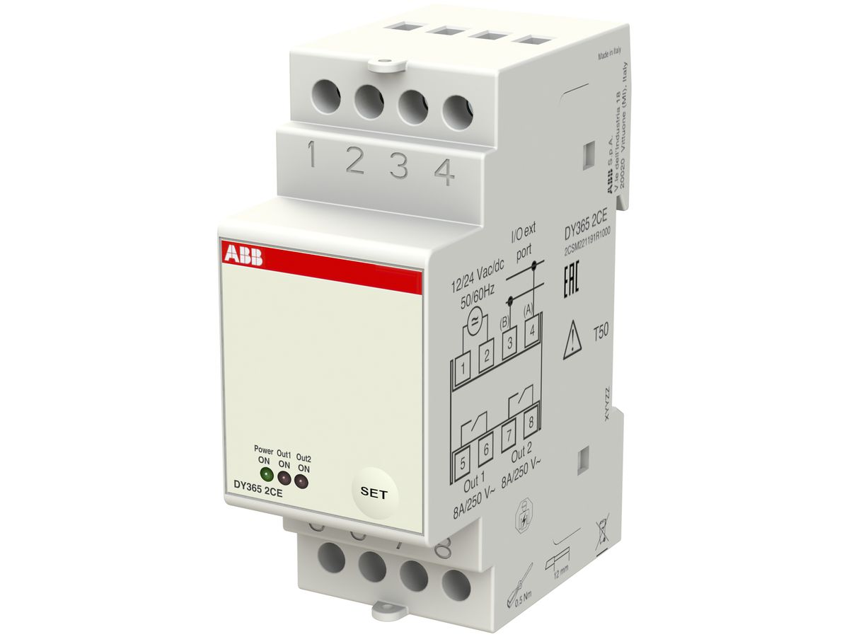 REG-Erweiterungsmodul ABB DY365 2CE für Schaltuhr DY365