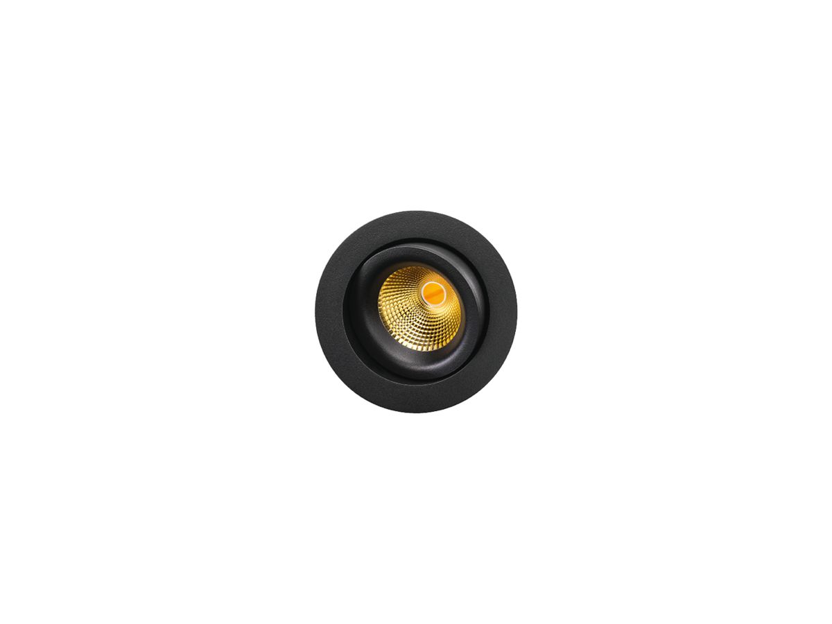 LED-Downlight SG Junistar 8W 490lm 920…928 IP20/IP44 42° DIM Ø94mm schwarz