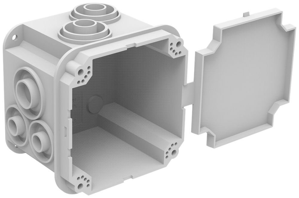 UP-Einlasskasten Spotbox UP1, 1×1, grau - Elektrogrosshandel