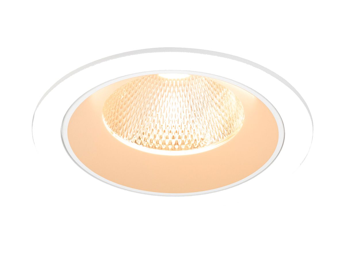 EB-LED-Deckenleuchte SLV NUMINOS L 17W 2400lm 2700K NB DALI DIM Ø130×85mm ws