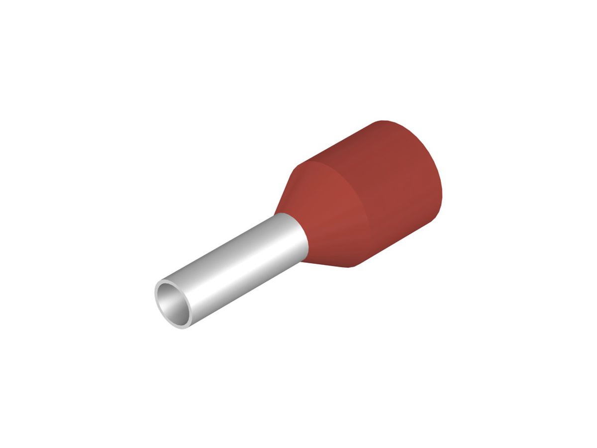 Aderendhülse Weidmüller H isoliert 1.5mm² 6mm rot lose