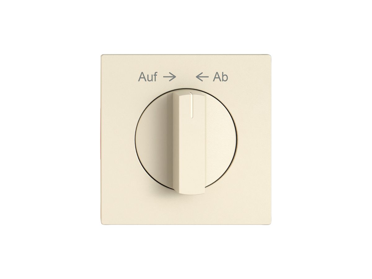 Montageset EDIZIO.liv SNAPFIX® f.Drehschalter m.Griff Auf → ← Ab cr