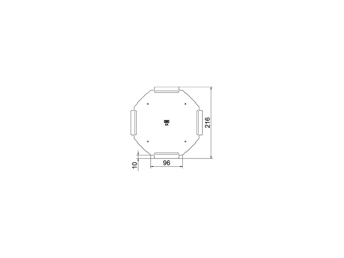 Deckel BET RKD zu Kreuzstück 100mm Edelstahl A4 blank