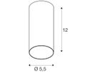 Deckenleuchte SLV KAMI GU10 1×10W DIM Ø55×120mm weiss/schwarz