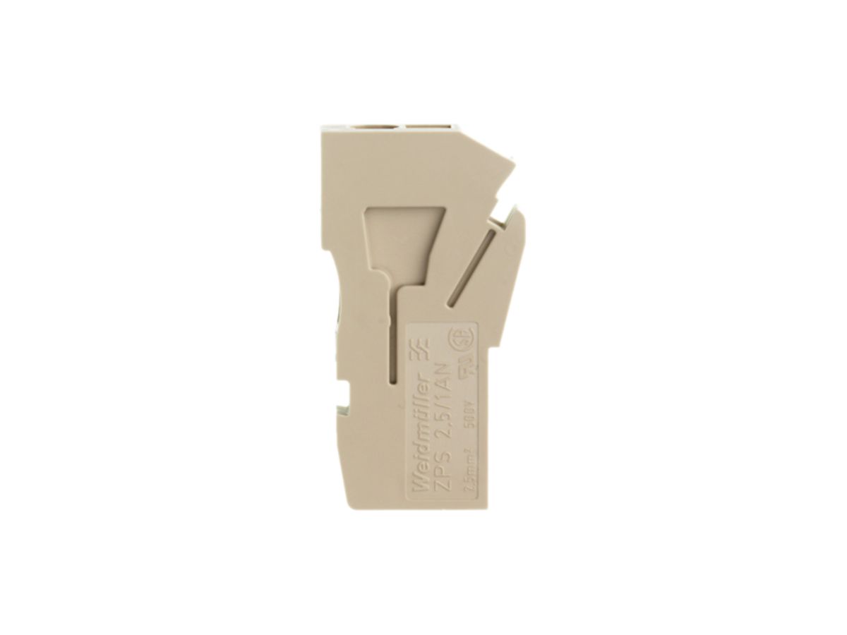 Kupplung Weidmüller ZPS 2.5/1AN/QV/1 steckbar Zugfeder 2.5mm² 1L beige