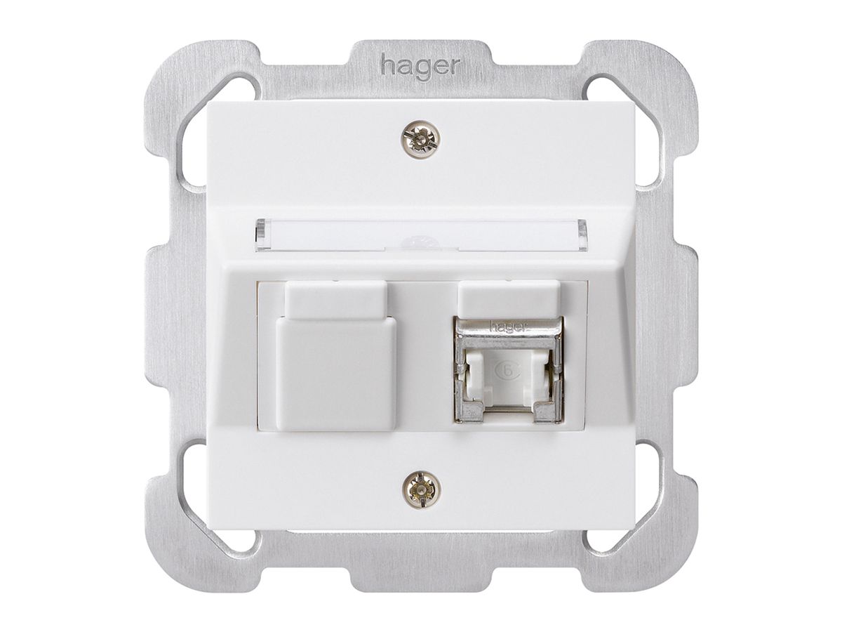 UP-Dose kallysto B Kat.6 1RJ45/s weiss