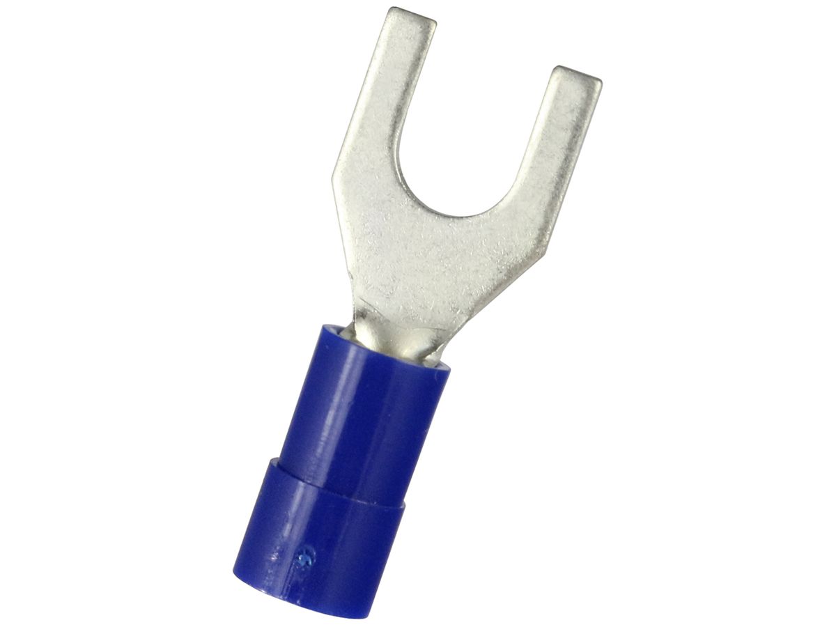 Quetschkabelschuh Ferratec KSP Gabelform M4 PC 1.5…2.5mm² blau