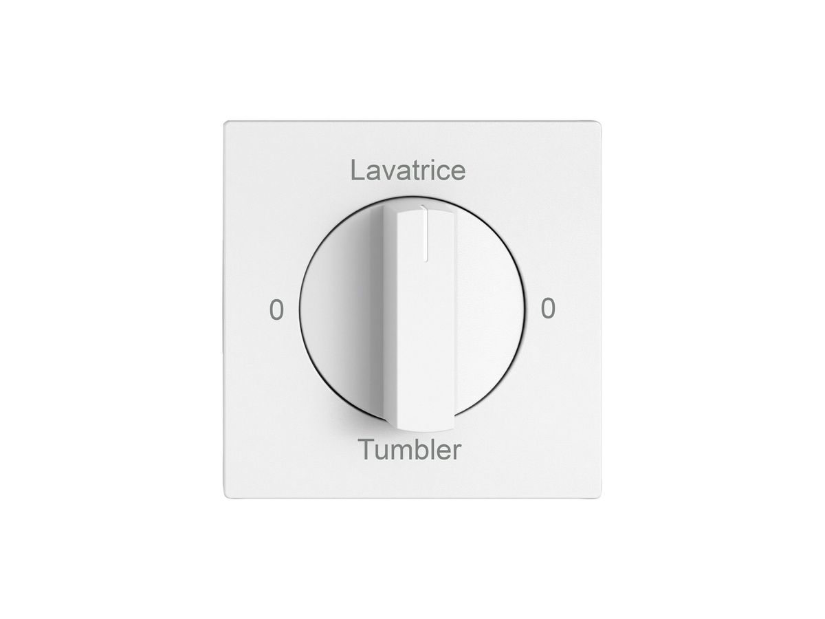 Montageset EDIZIO.liv SNAPFIX® f.Drehschalter m.Griff 0-Lavat.-0-Asciug.ws