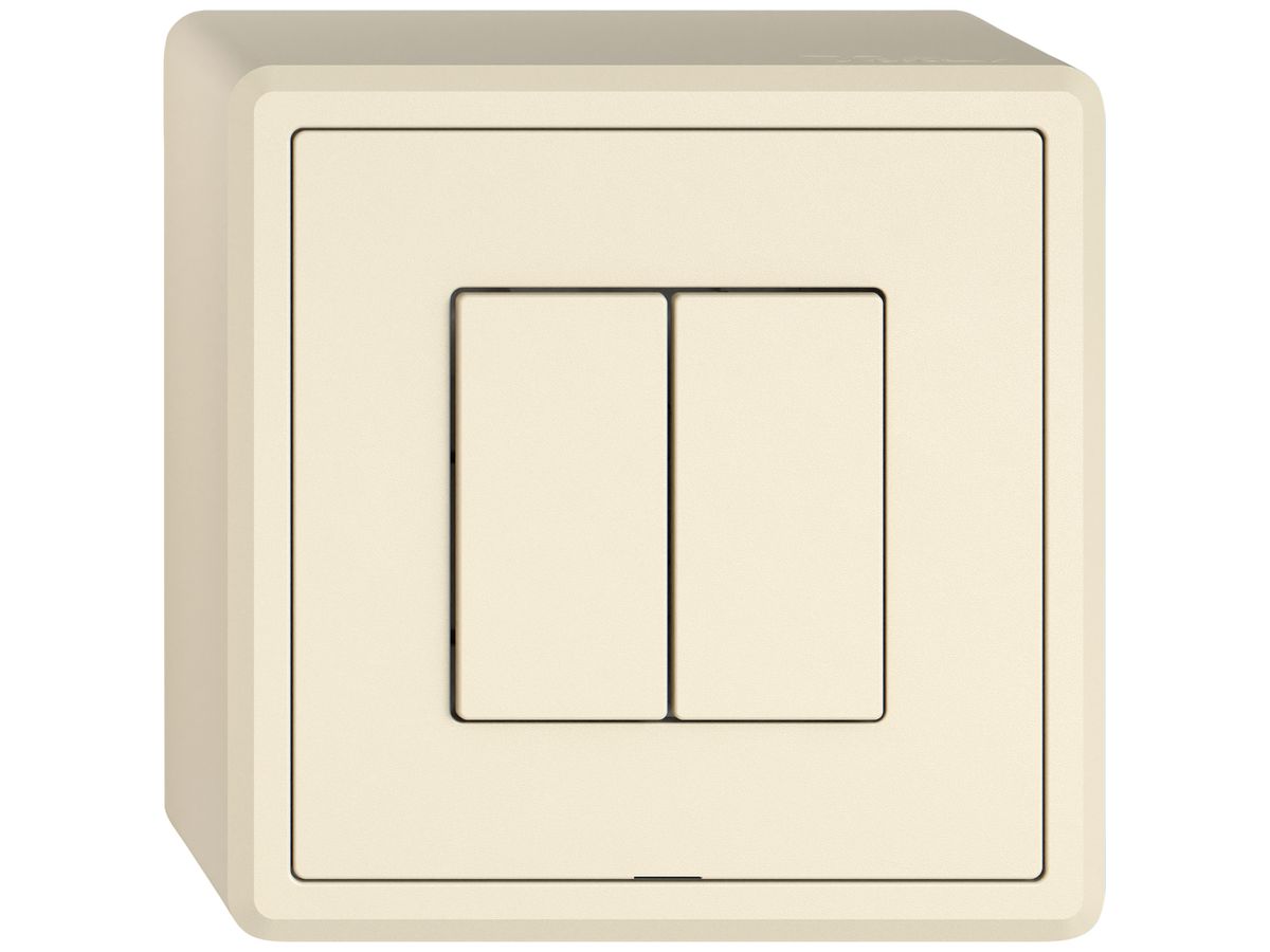 AP-Nebenstelle Schalter EDIZIO.liv Wiser SNAPFIX® 2 Kanal 2 Tasten cr