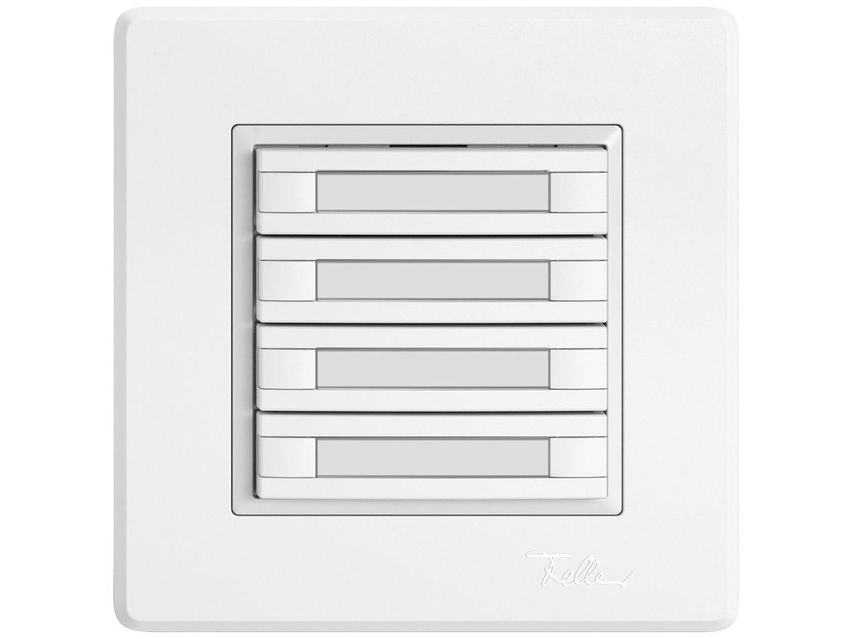 UP-KNX-Taster RGB EDIZIO.liv SNAPFIX® Temperaturfüh.o.LED Pap.4×T 2-Tbed.ws