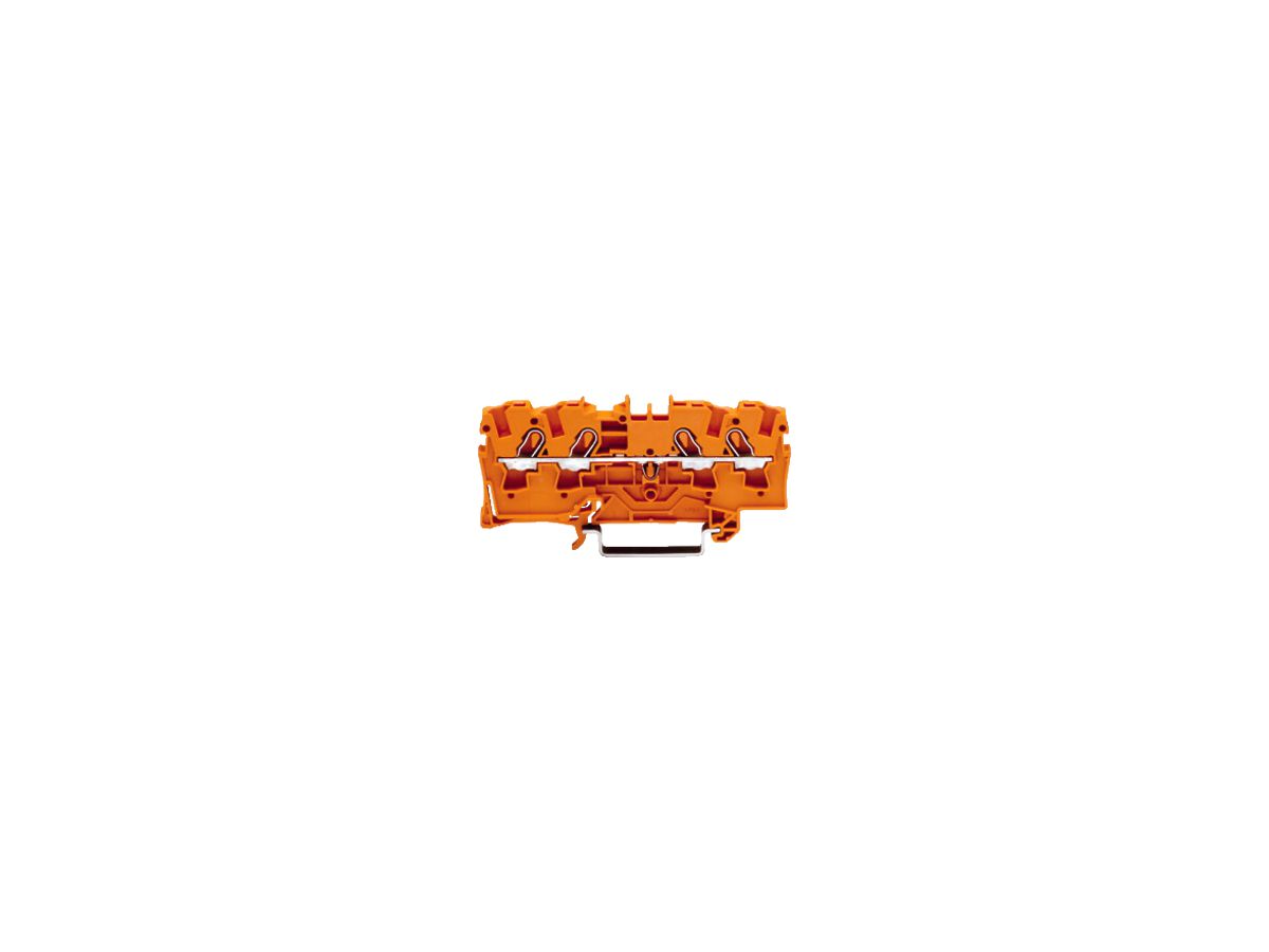 Durchgangsklemme WAGO TOPJOB-S 4mm² 4L orange Serie 2004
