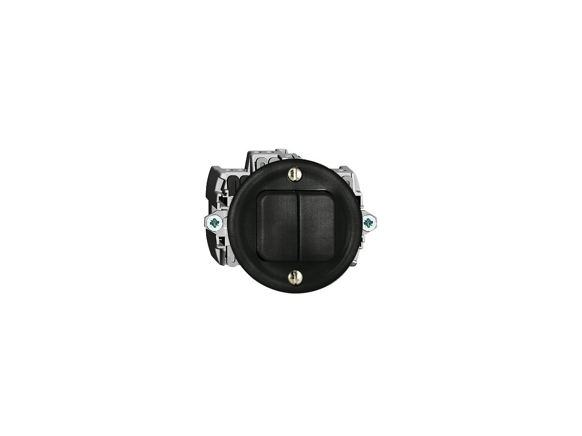 UP-Drucktaster 2×A-R/1L schwarz FH