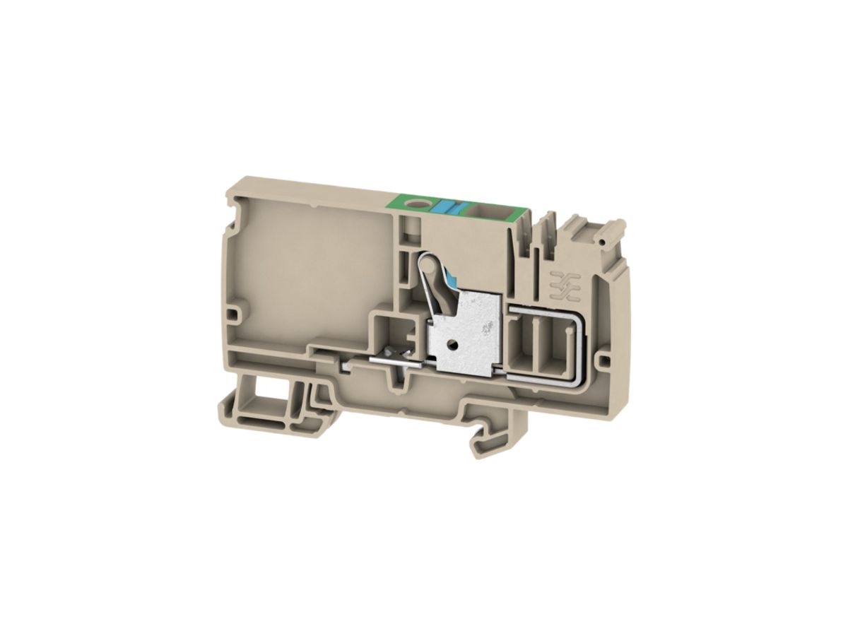 Einspeiseklemme Weidmüller AAP12 PUSH IN 10mm² TS35 beige
