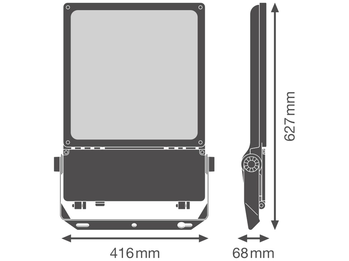 LED-Strahler LEDVANCE FLOODLIGHT 250W 39000lm 840 IP66 45×140° 627×416mm