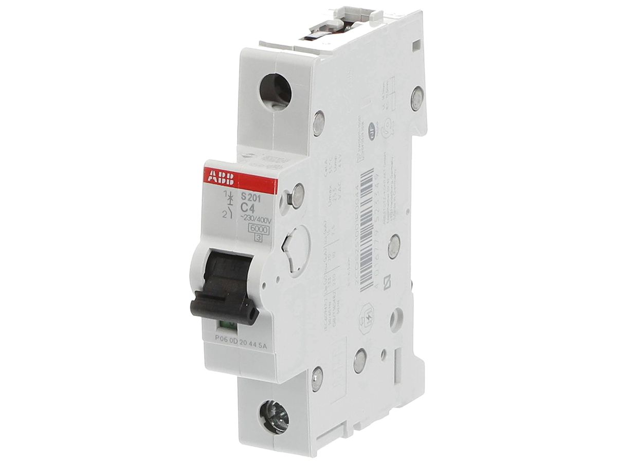 Leitungsschutzschalter ABB S201-C4 4A C 6kA