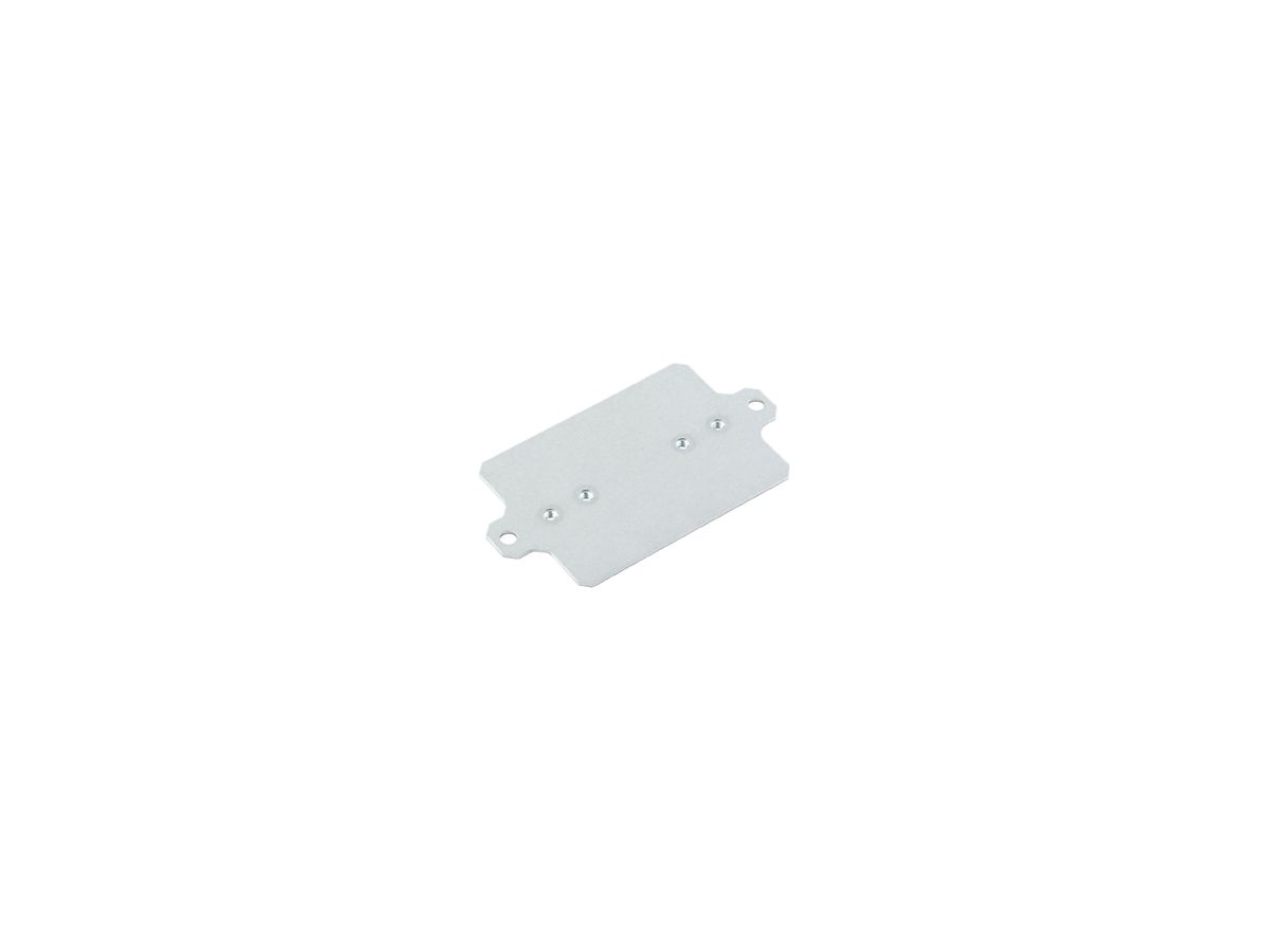 Montageplatte Weidmüller MOPL K2 N 52×91×3mm Stahlblech verzinkt