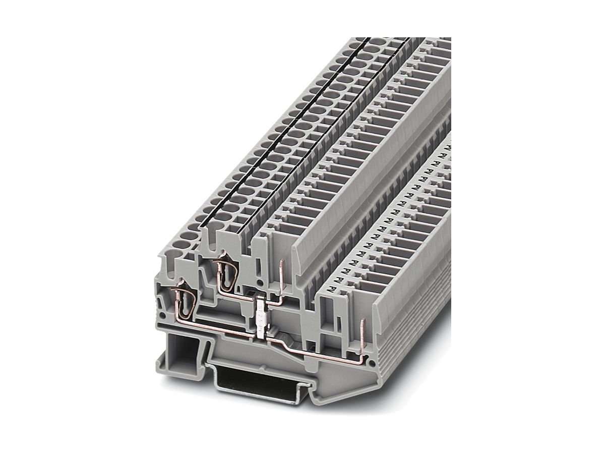 Doppelstockklemme 0.08…4mm² grau STTB 2.5/2P-PV