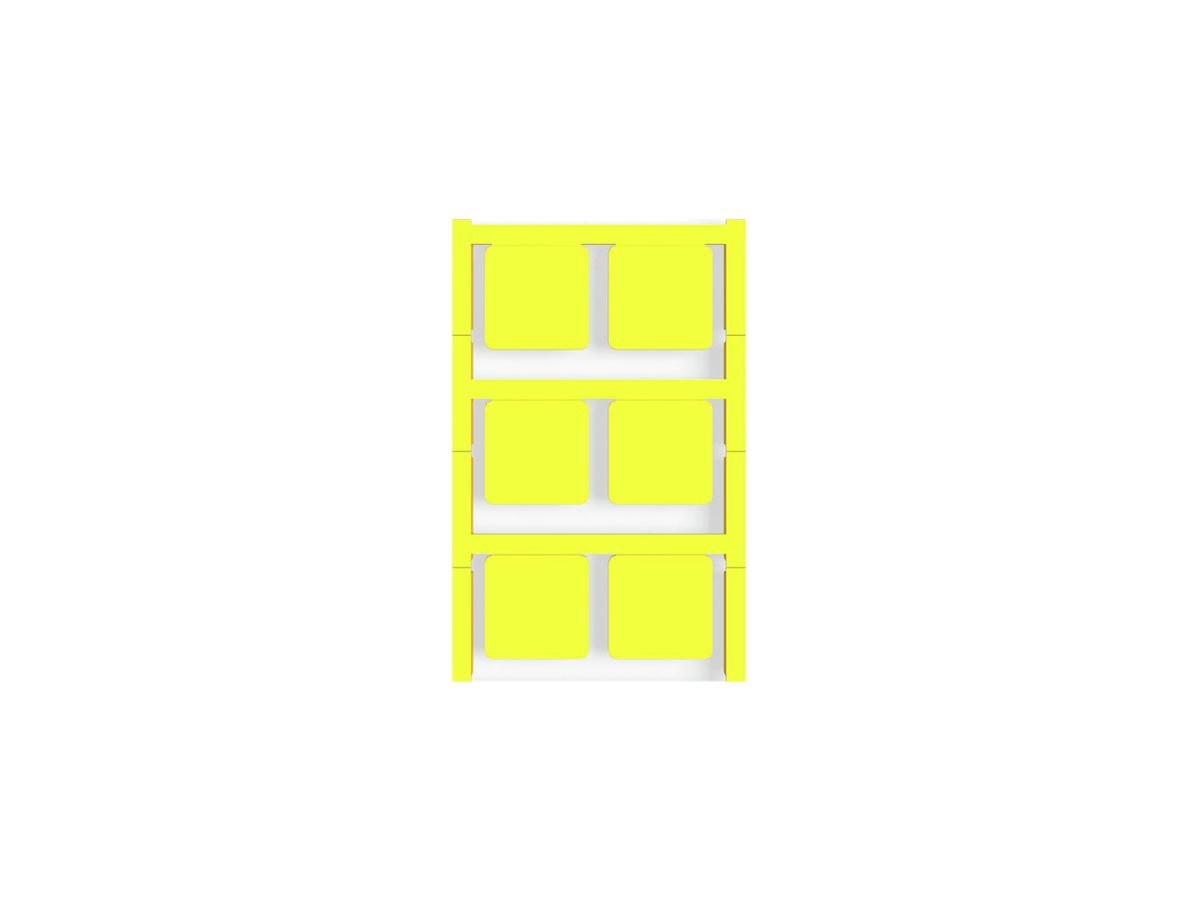 Gerätemarkierer Weidmüller MultiCard SM selbstklebend 27×27mm PA66 gelb