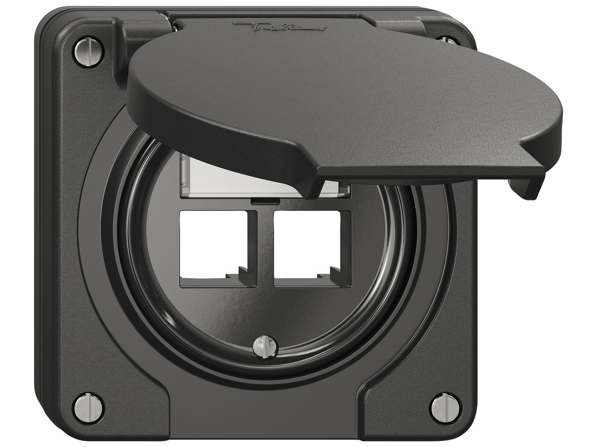 UP-Montageset NEVO EASYNET S-One SNAPFIX® für 2 Buchsen 87×87mm sz