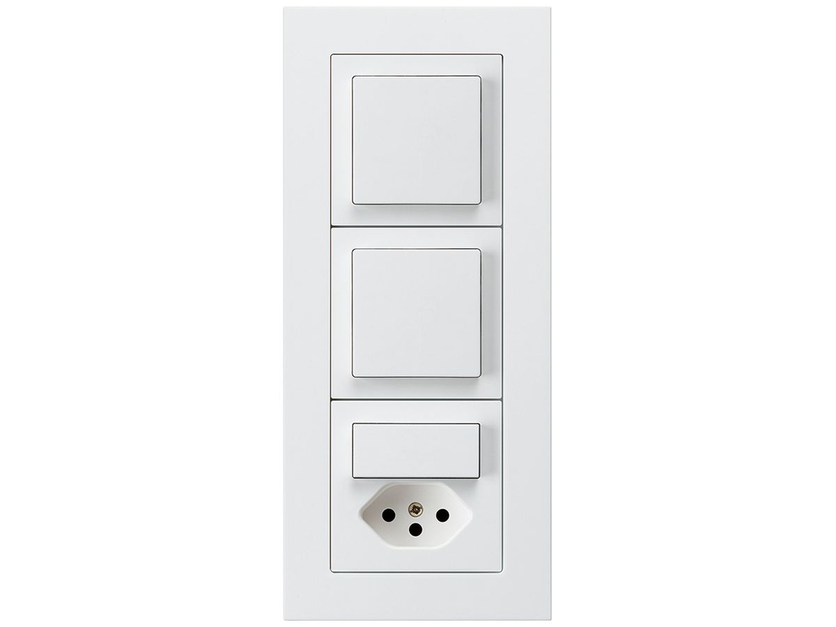 UP-Kombination kallysto.pro Gr.I-I-I vertikal 2×Schalter S3+S3/Typ 13 weiss