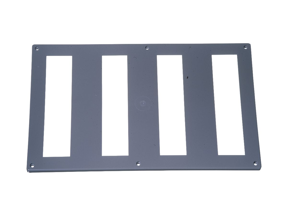 Frontplatte Georg Utz A4 9-757-5 250×400mm Kunststoff grau