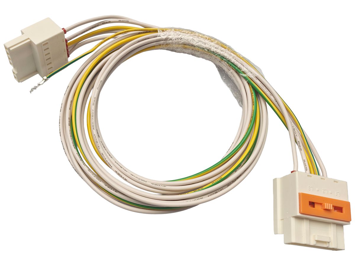 Durchverdrahtung DOTLUX LINEAone Gummi 230V 7× Ø2.2mm 1.6m weiss