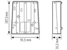 Eckmontage-Adapter ESYLUX DEFENSOR EDGE MOUNTING schwarz