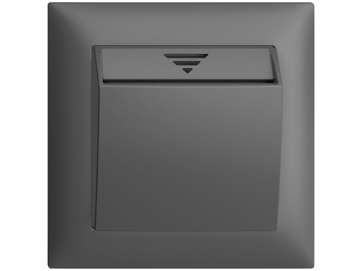 UP-KNX Hotelcard 1P EDIZIOdue dunkelgrau