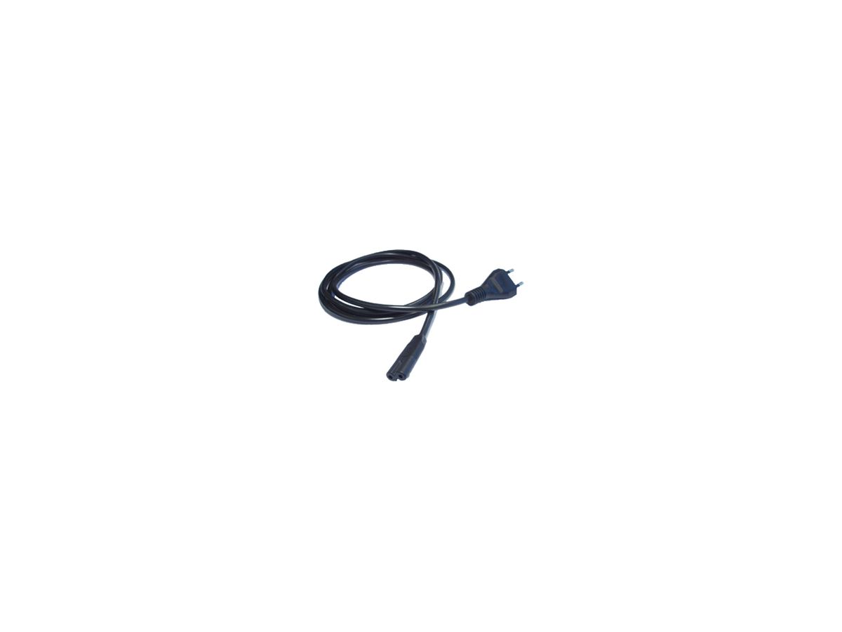 Apparatekabel ELBRO PVC T26 C7 2×0.75mm² 230V 2.5A IP20 2m schwarz