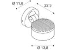 LED-Wandleuchte SLV ESKINA SPOT SENSOR 14.5W 3000/4000K 1000lm IP54 anthrazit