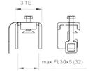 Anschlussklemme Bettermann 400V für Potentialausgleichsschiene 30mm grau