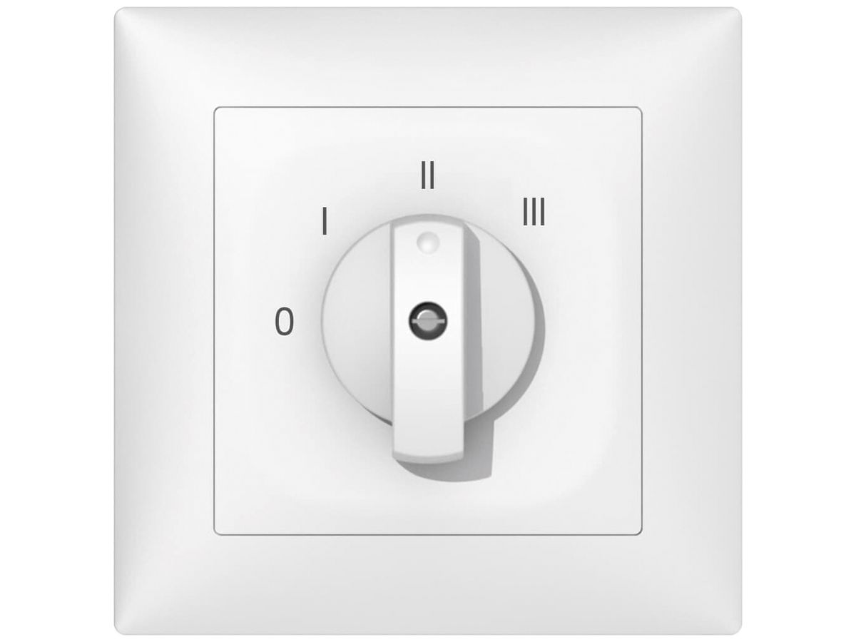UP-Drehschalter SIDUS B 5/1L weiss