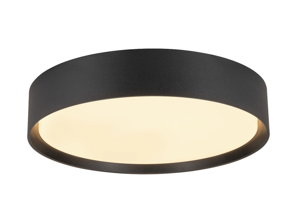 LED-Decken-/Wandleuchte SLV DECONA 30 18W 1450lm 927/930 IP44 DIM Ø300 schwarz