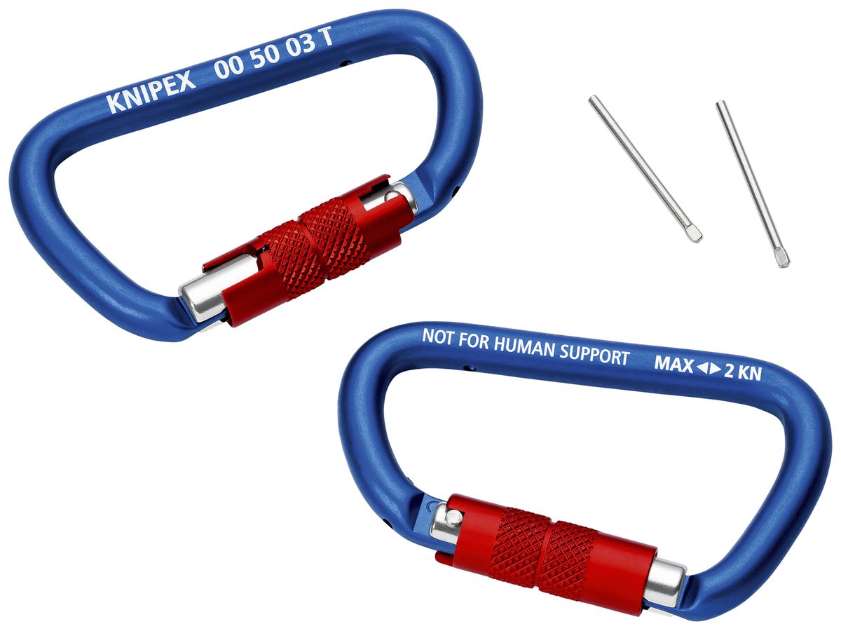 Materialkarabiner KNIPEX 00 50 03 T BK