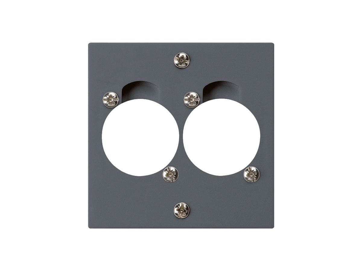 UP-Montageset für 2 XLR anthrazit kallysto