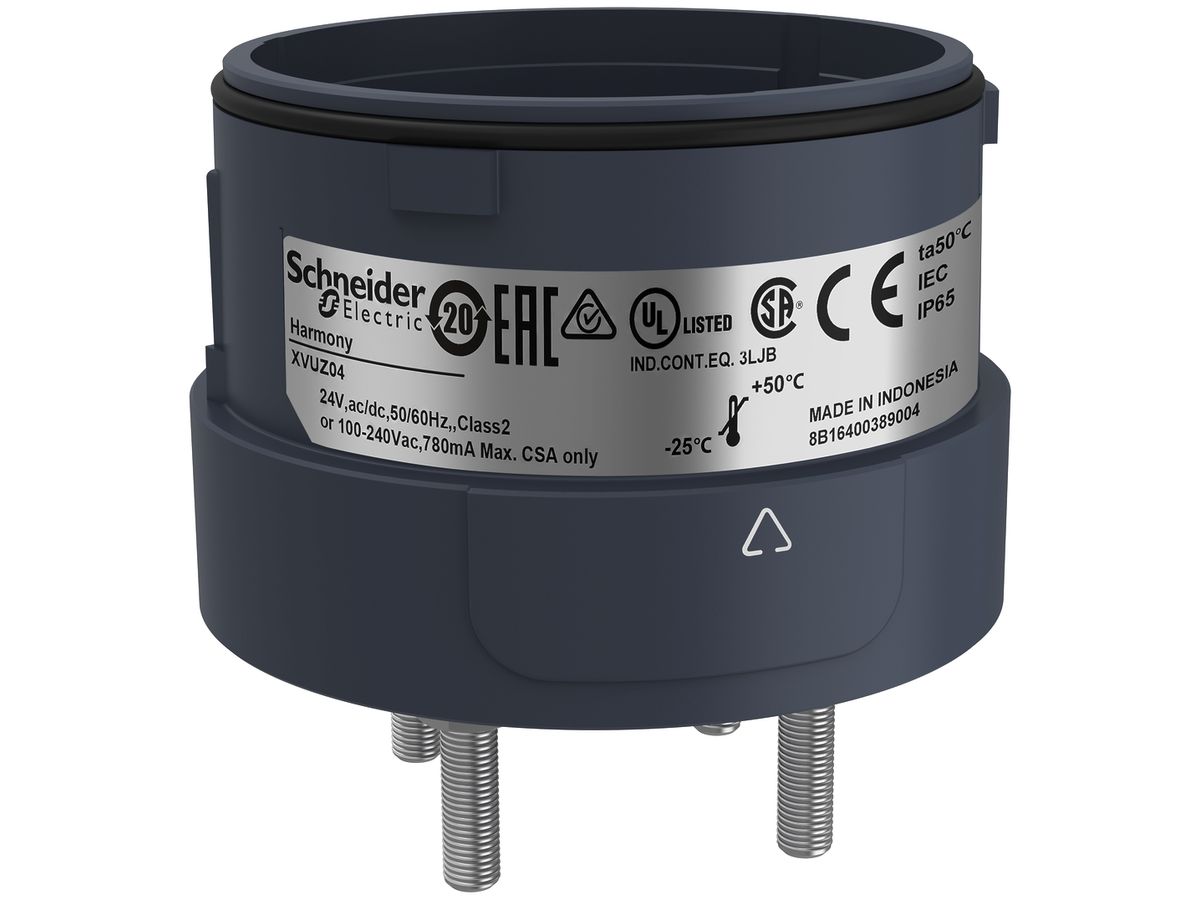 Montagesockel Schneider Electric 4 Pins, IP65 schwarz