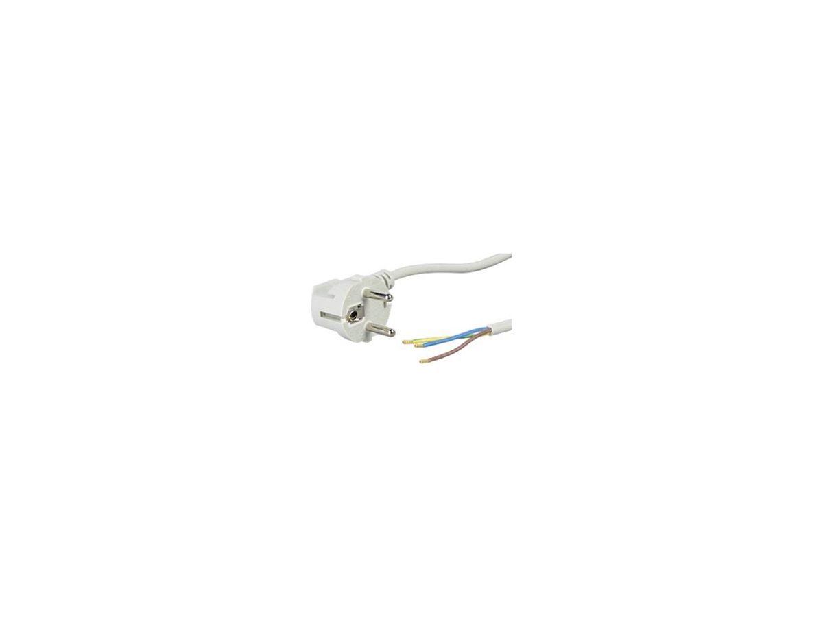 Anschlusskabel DOTLUX 10A 220…250V 3-polig Stecker (Typ F) Ø6mm 1.8m grau