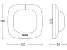 EB-Präsenzmelder Steinel Quattro PIR HD KNX 360° h=2.8m 64m²+400m²