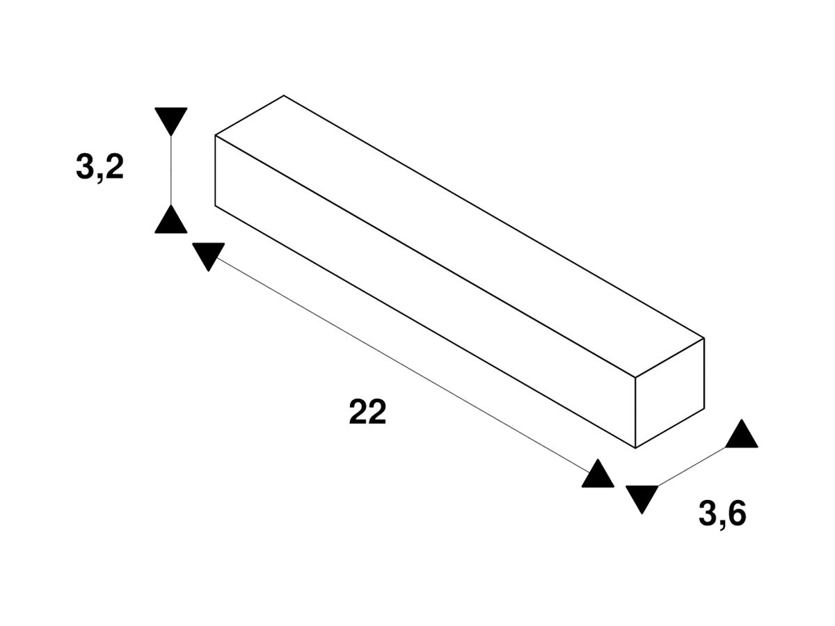 Flex-Verbinder SLV für AP-Stromschiene EUTRAC 3-phasig, weiss
