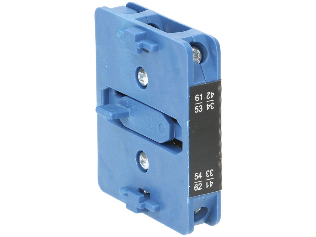 Hilfskontakt K&N, 1S/1Ö 10A, für Bauform E und Gehäuse zu KG80…KG100